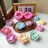 Lotus Shape Mold Fold Sugar Aromatherapy Candle Cake Decorative Individually Packaged