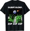 Gnarp Katze Alberne Alien Katze Meme Gehirnfäule Meme Lustiges Albernes Katze T-Shirt