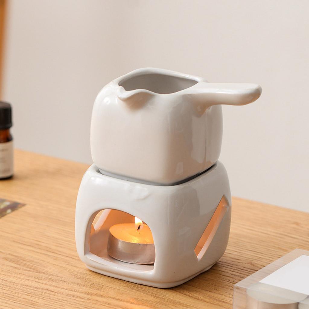 Bruciatori di oli essenziali per aromaterapia efficienti Scioglitore per cioccolato Scalda burro Design in ceramica Arredi per atmosfere rilassanti