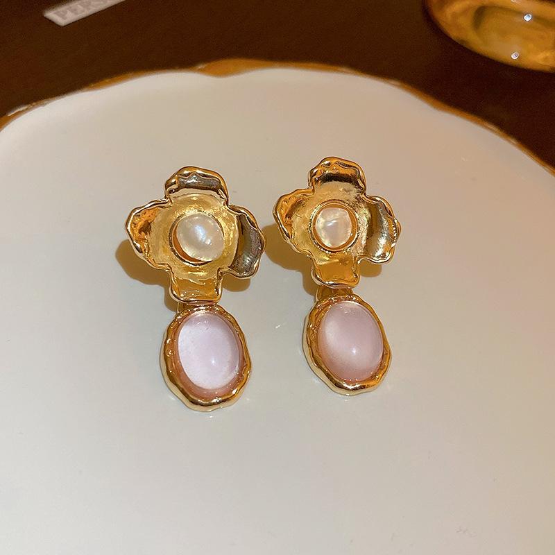 Diamond Flower Crystal Fringed Earrings Fashion Temperament Earrings Ethnic Style Earrings Wholesale Women