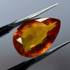 4.95 Ct ORANGE Sapphire NATURAL Pear Brilliant Cut CERTIFIED Loose Gemstone