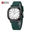 Oufanni Student Exam Watch: Silent Quartz Square Wristwatch with Night Light for Boys & Girls