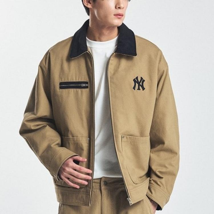 New MLB Basic Boston Red Sox Jacket Unisex Khaki 3AJPB0146-50BGD