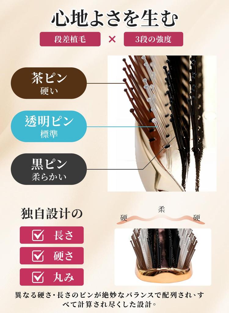 Rikuto Hřeben na vlasy pro krásnou hladkou pokožku hlavy Kartáč na šampon Péče o vlasy Kompaktní Mokré Zabraňuje vlasům Zlepšuje vlasy Narozeniny Koupel Vlasy Ženy, Kartáč,