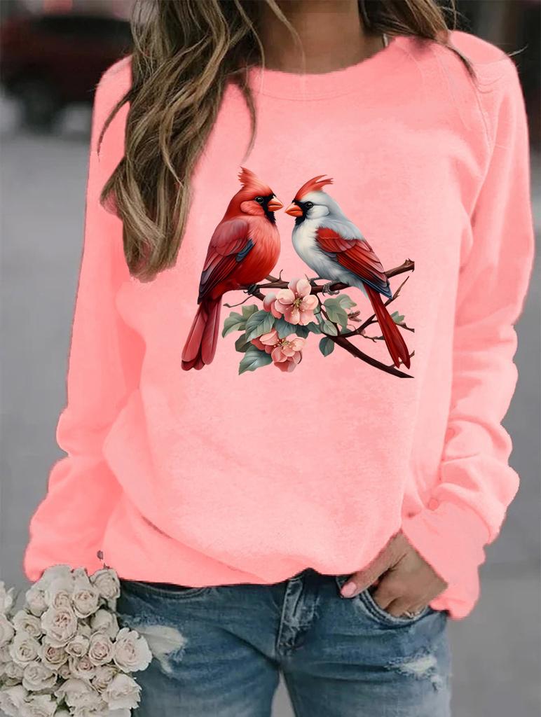 Stay Warm and Trendy This Winter with a Round Neck Sweatshirt for Women, Embellished with Multiple Stylish Patterns
