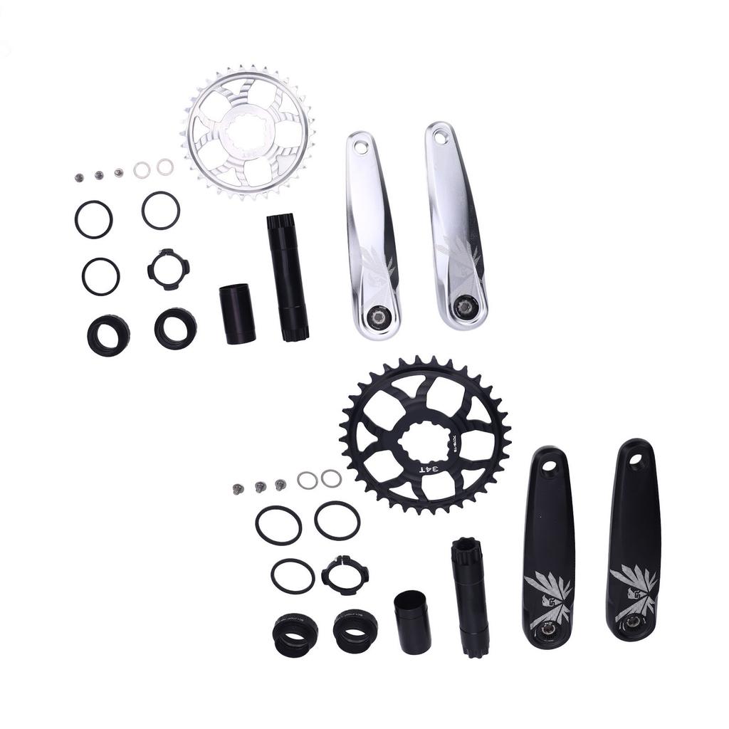 Bike Crank Arm Set Aluminum DUB Hollow Split Narrow Wide Chainring Crank Set for Mountain Bikes