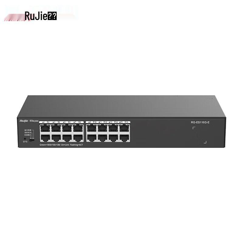

Ruijie RG-ES116G-E 16-Port Gigabit Unmanaged Switch