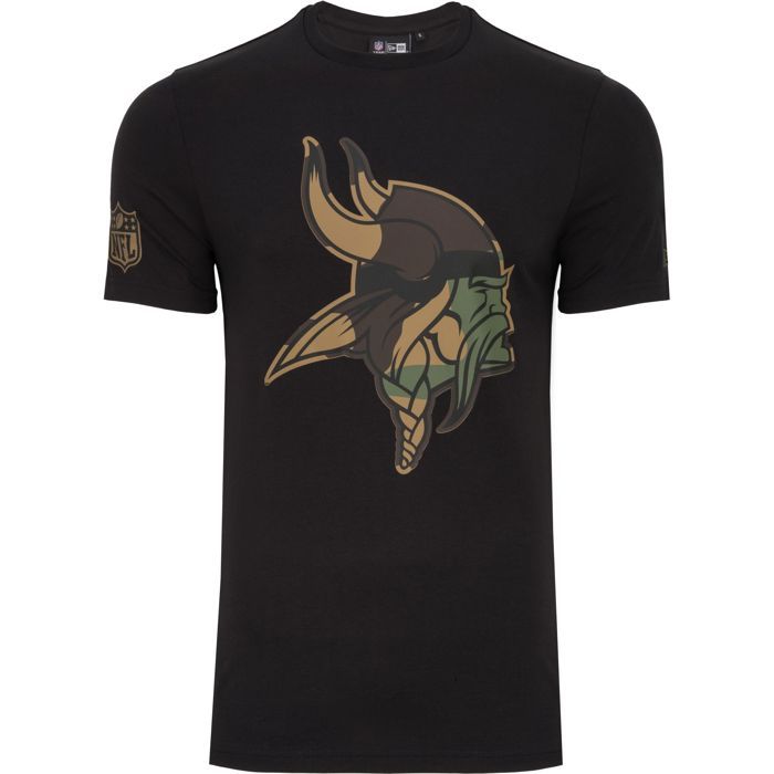 New Era Football Fan Shirt - NFL Teams Noir / Wood Camo