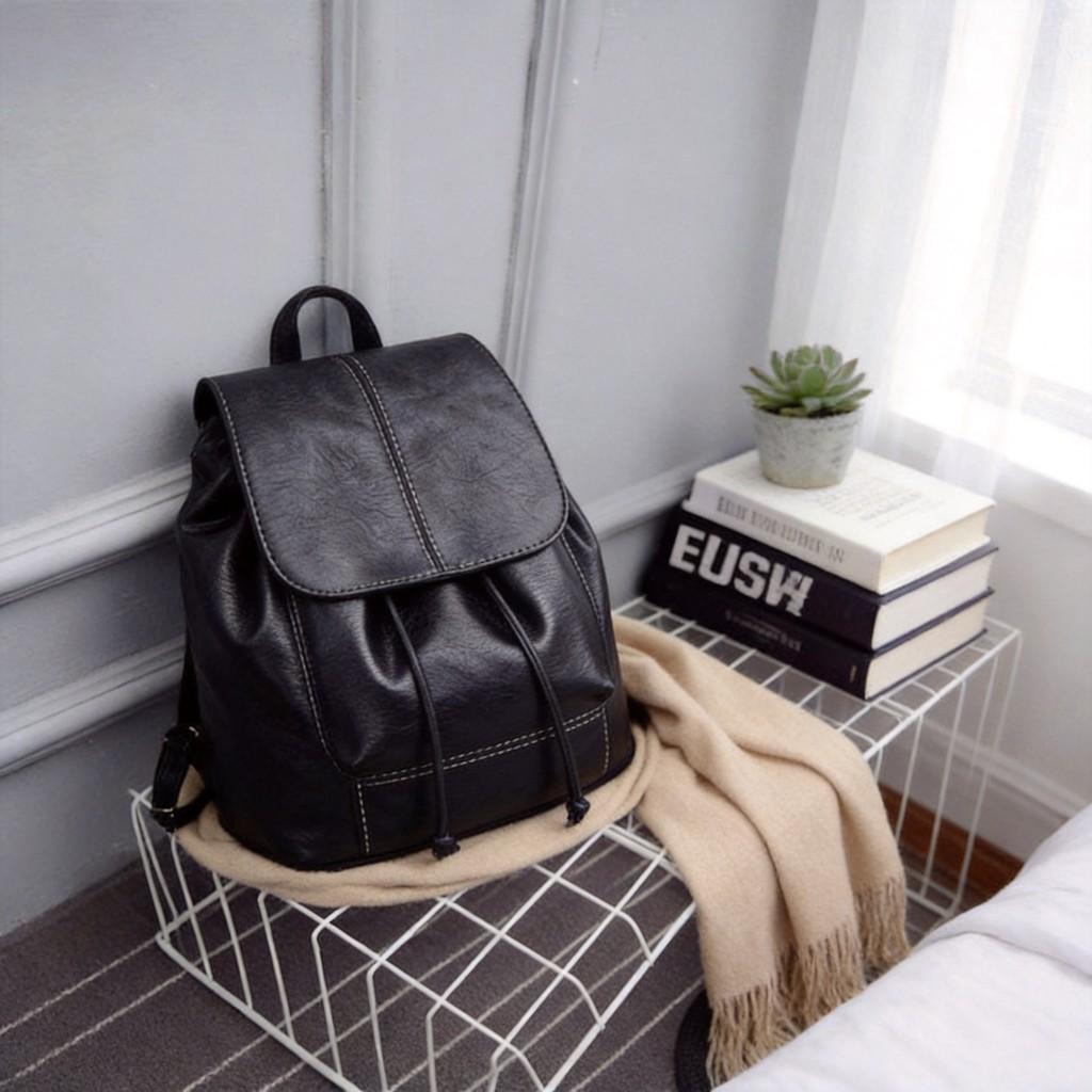Minimalist Pu Small Backpack For Women With Durable And Inner Pocket