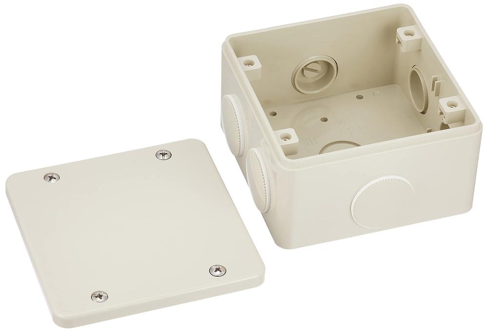 MIRAI PVK com Rosca Macho Quadrado Médio Profundo 1 Caixa, À Prova d'Água, Tampa, Tamanho, Tipo, Bege, peça, PVK-BNPJ