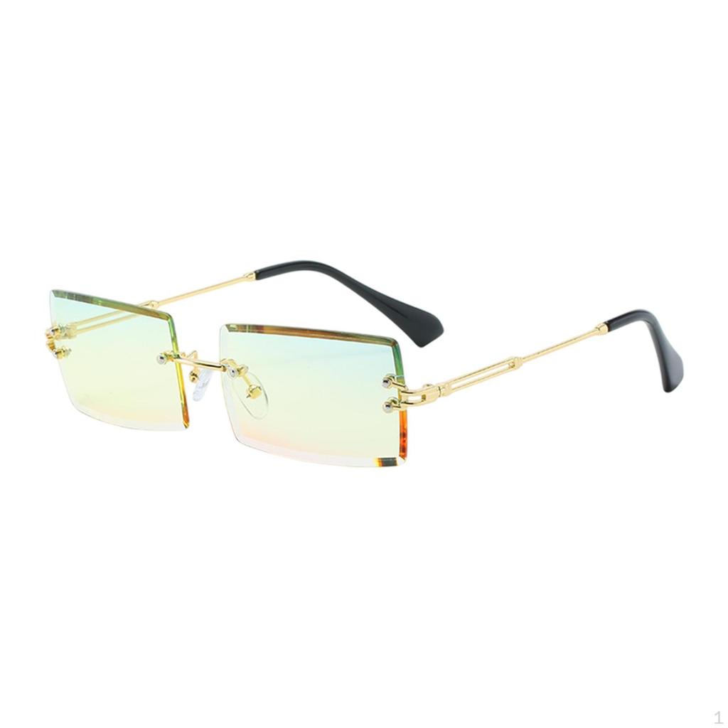 Rimless Sunglasses Comfortable Frameless Eyewear for Vacation Party Summer Beach