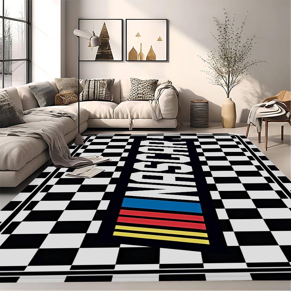 N-NASCARS Racing Car Floor Mat Rectangle Anti-slip Home Soft Badmat Front Door Indoor Outdoor Mat Hotel Decor Mat