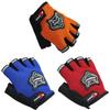 Lightweight Non-slip Half Finger Cycling Gloves In Red Yellow Blue And Black Colors
