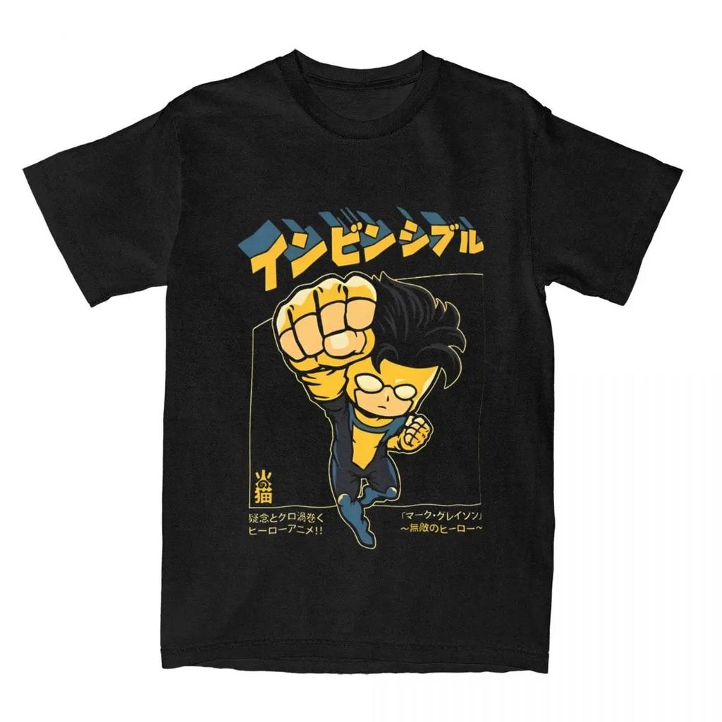 Hot Sale Invincible Mark Grayson Graphic Print TShirt Unisex Unisex Summer New Tee Cotton Casual Oversized streetwear fashion Top