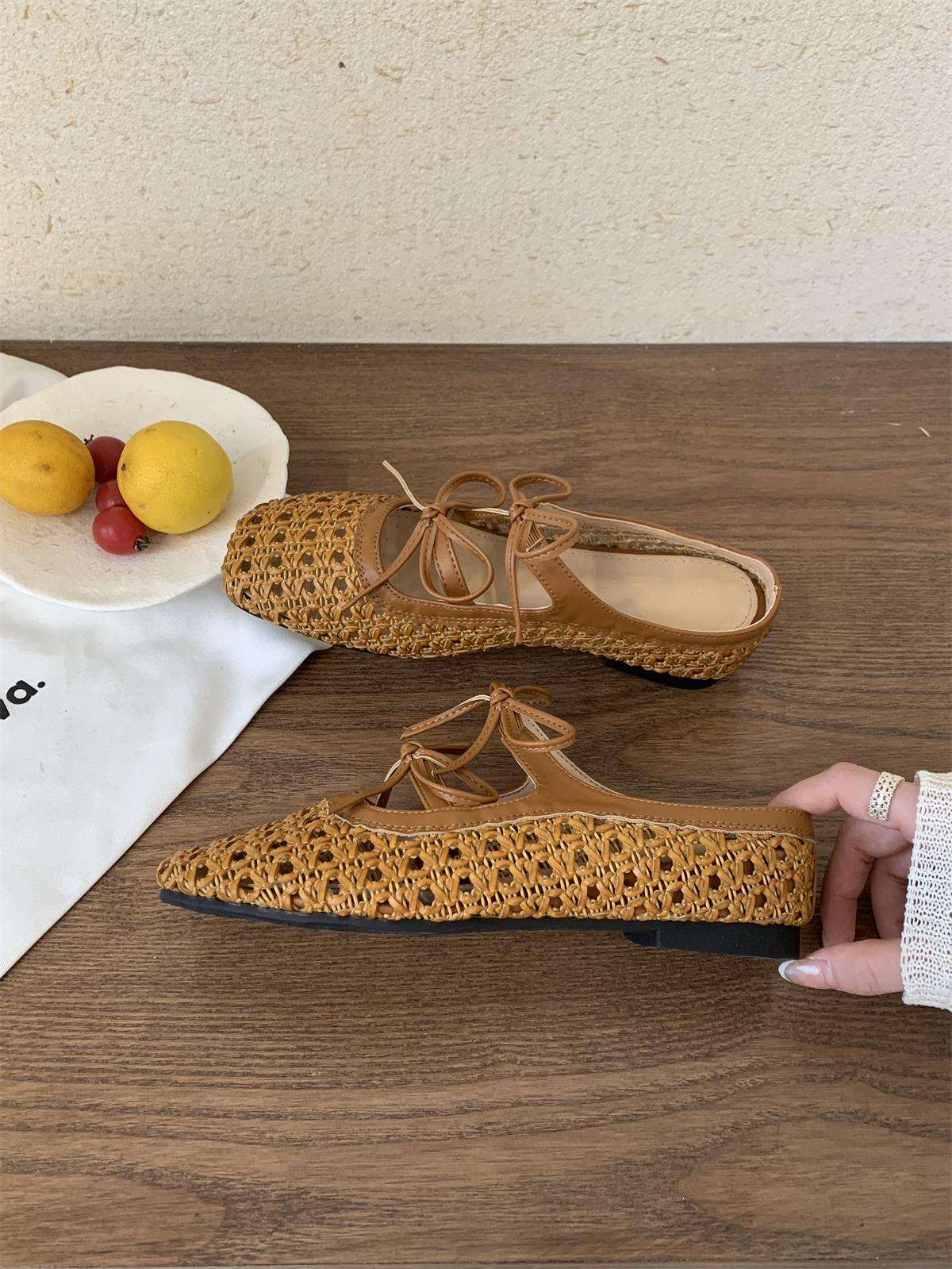 

Fashion Wrapped Toe Breathable Slippers Women Summer Outer Wear Hole Shoes Home Fashion Casual Hollow Out Slip On Buckle Slipper Female 39 коричневый