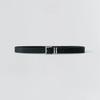 Modern Square Leather Belt_Black