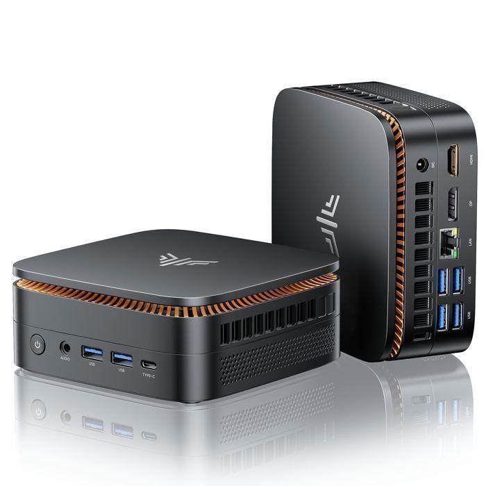 Mini PC NIPOGI - 16 GB DDR4 512 GB M.2 SSD - AMD Ryzen 4300U(4 C/4 T, fino a 3,7 GHz) - BT4.2 - WiFi5 - HDMI 4K@60Hz - Win 11 PRO