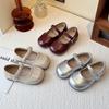 Ins Children's Small Leather Shoes 2025 Spring and Autumn New Korean Version of Girls' Princess Shoes Soft-soled Non-slip Single Shoes