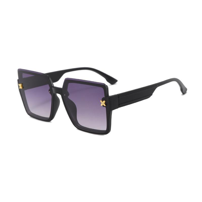 Womens Square Face Sun Glasses With Polarized Lenses For Outdoor Activities Black Gray