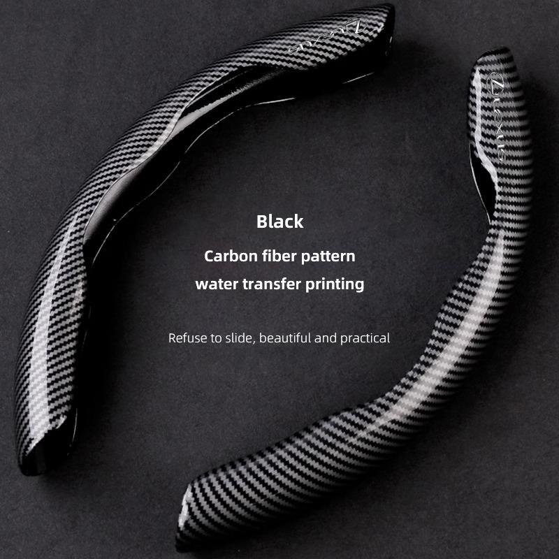 A Pair Car Steering Wheel Cover For Lexus RX330 IS250 Ct200h ES300h GS300 Carbon Fiber Pattern ABS Non-slip Steering Wheel Cover