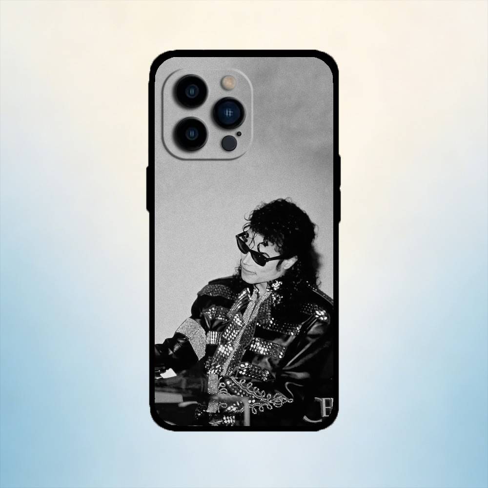 

AAA Music Michael J-Jackson Phone Case For iPhone 17,16,15,14,13,12,11 Plus,Pro Max,XS,Soft Silicone Black Cover iPhone17promax