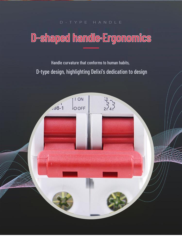 Delixi DZ47S Miniature Circuit Breaker: 2P, 16A, 20A, 32A, 63A Household Air Switch