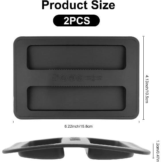 2Pack Silicone Toaster Cover,Heat Resistant Bread Machine Cover Toaster Lid Bread Maker Top Cover,Toaster Appliances Top Cover Bread Maker Dust Cover