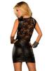 European & American Patent Leather Sleeveless Mini Dress