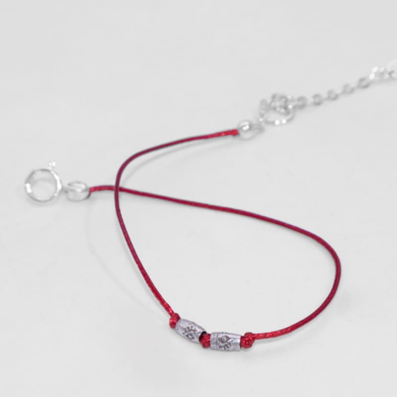 Kiee Oshimu (Silver925) 801 Red Bracelet