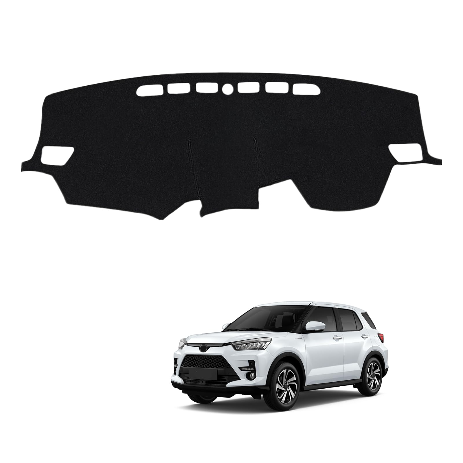 

RAIZE Приборная панель Автомобильная приборная панель Солнечная панель Защитная Тепловая Интерьер Интерьерные аксессуары Коврик, Накладка, Дизайн для конкретного автомобиля, Огнестойкое волокно, чёрный