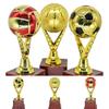 Plastic Soccer Award Multi Size Winner Award Trophy Toy Volleyball Souvenir  for Team Competition