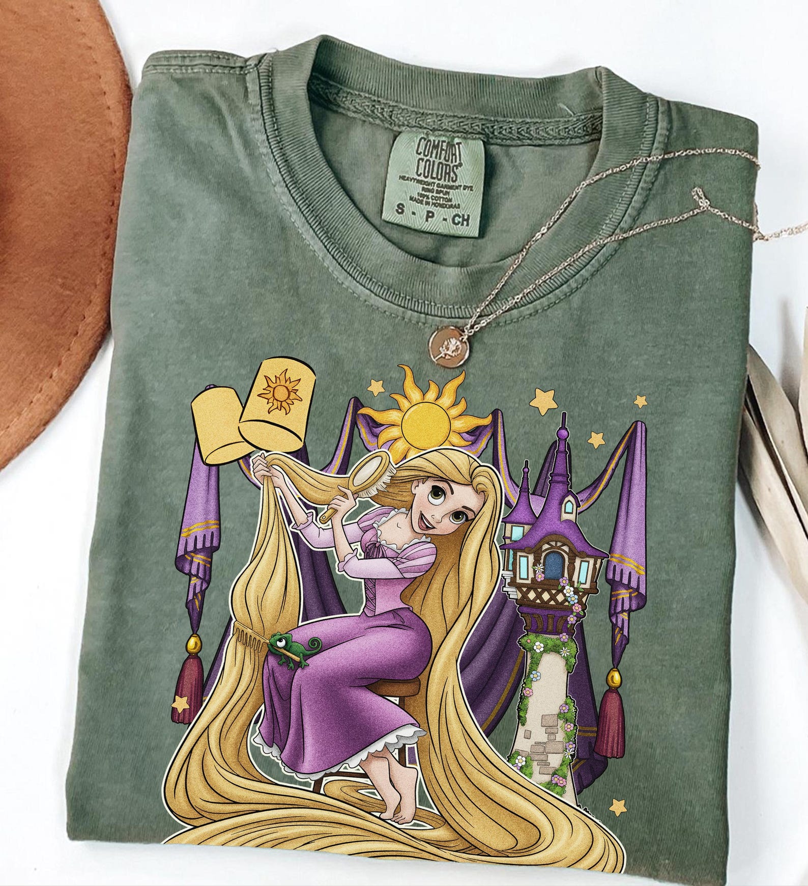 Rapunzel Tangled Shirt, Retro Lost Princess Tee, Magic Kingdom Vacation Graphic T-Shirt S