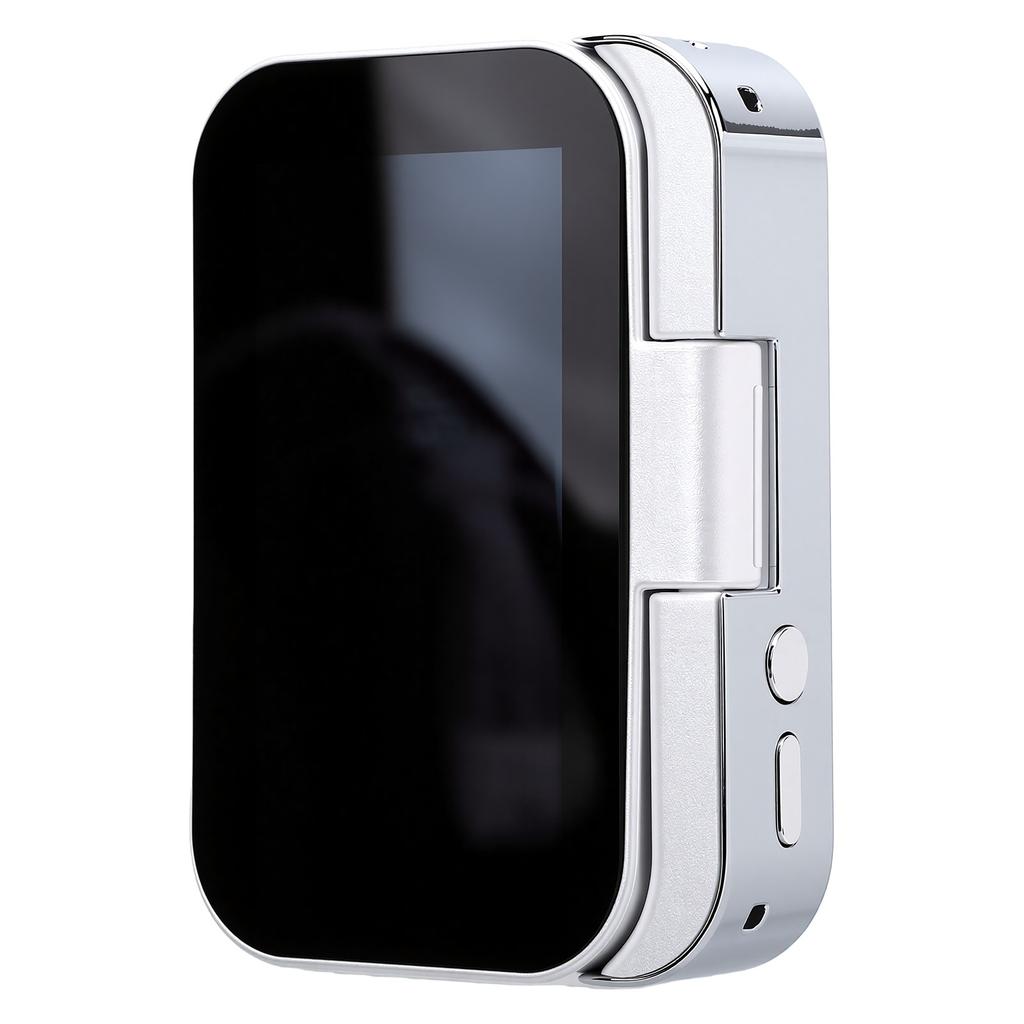 4K Digital Music Camera 3 Inch 180 Degree Flip Touchscreen 64MP CCD Camera Support Music Playback Movies Watching White