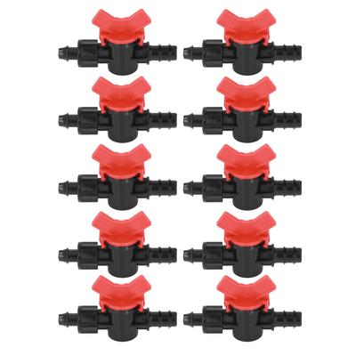 10Pcs Barbed Ball Valve 5/8inch Adjustable Prevent Leakage Drip Irrigation Switch Valve for