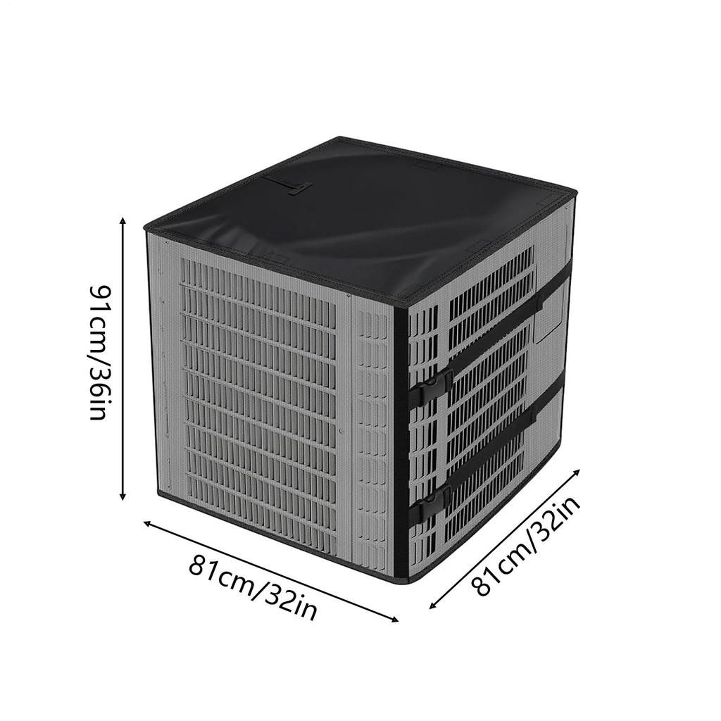 Outdoor Air Conditioner Mesh Cover Central AC Condenser Cover Waterproof Breathable 2 In 1 Unit Air Conditioning Cover