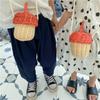 Kids Handmade Wicker Crossbody Bag With Durable Material For Everyday Use
