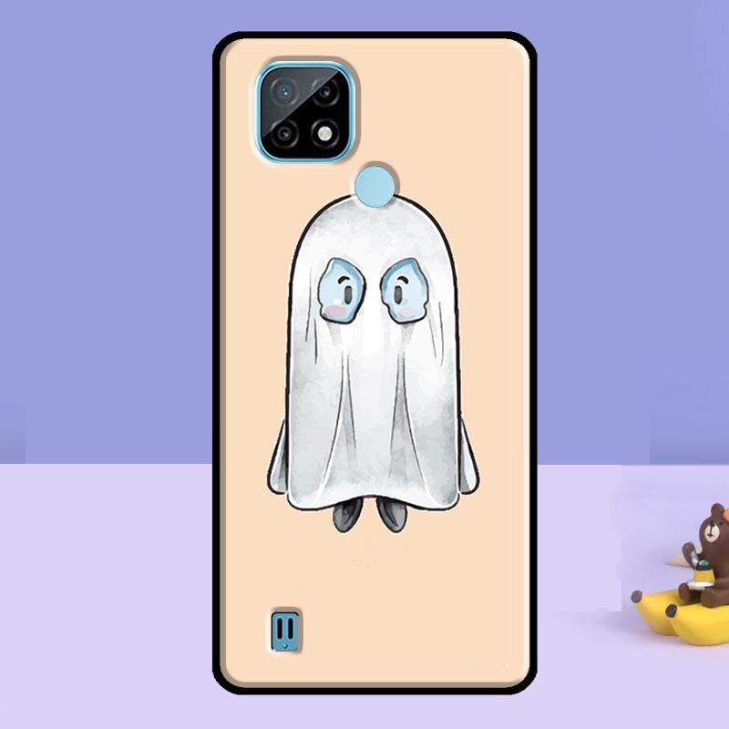 Süße Halloween-Geisterhülle für Realme C61 C75 C67 C55 C53 C51 C35 C21Y C25S GT 7 Pro 6 6T 10 11 12 13 14 Pro Plus