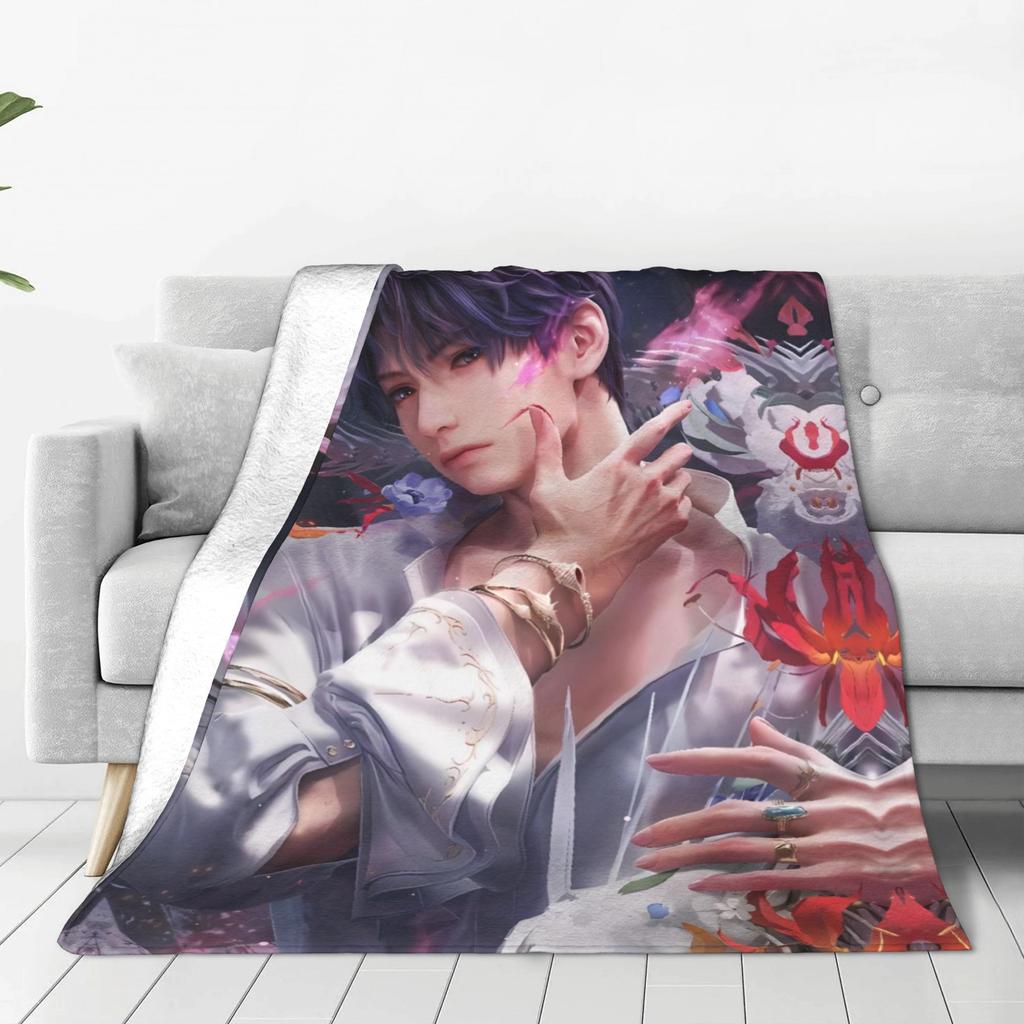 Love And Deepspace Rafayel Plush Blanket Kids Adult  Flannel Throw Blanket For Couch Chair Soft Quality Bedspread Birthday Gift
