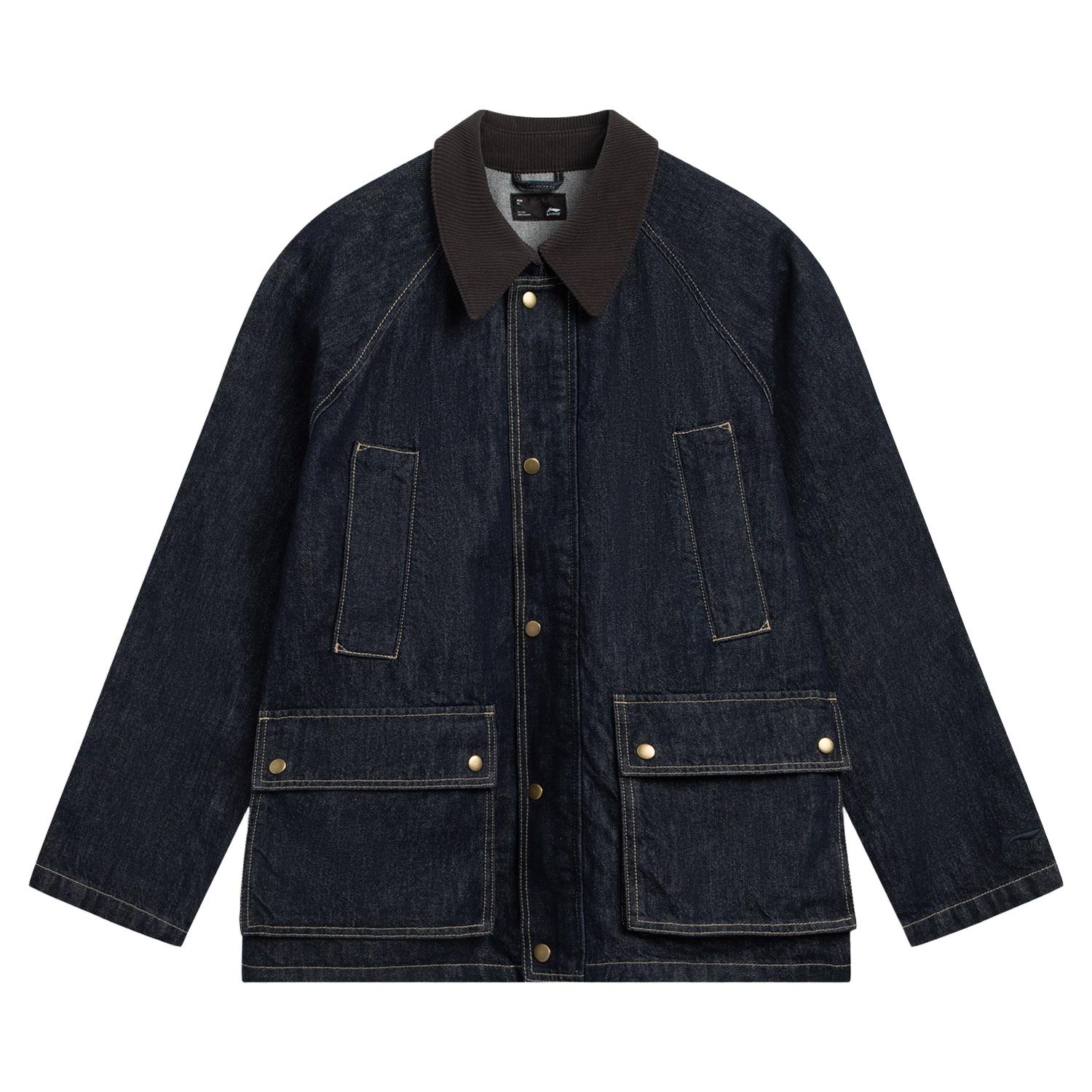 Li Ning Sports Life Collection Denim Jacket Men s AJDV435-1 L