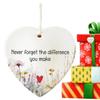 Christmas Ornament Heart-Shaped Friendship Acrylic Ornaments for True Friends Christmas Decor Ornaments for Family Friends