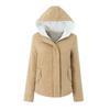 New Winter Women Hooded Cotton Jacket Thick Padded Long Sleeve Bread Clothing Autumn College Style Coats
