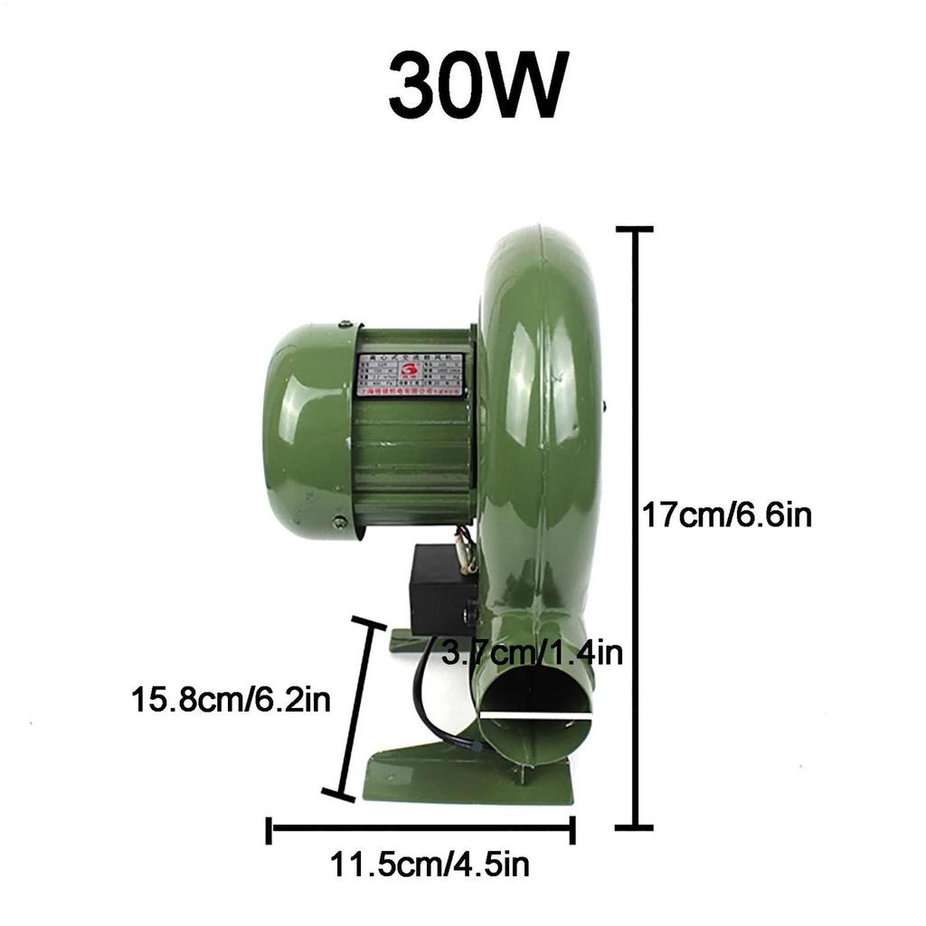 30W AC/DC Blower 12V Small Fan Gasifier Fan Speed Control US Standard Blower 30/60/80W BBQ Replacement Fireplace Fan Blower