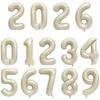 BTZO Number Balloons Set 0-9 Birthday Anniversary New Year 35cm Small Size Decoration Party Surprise