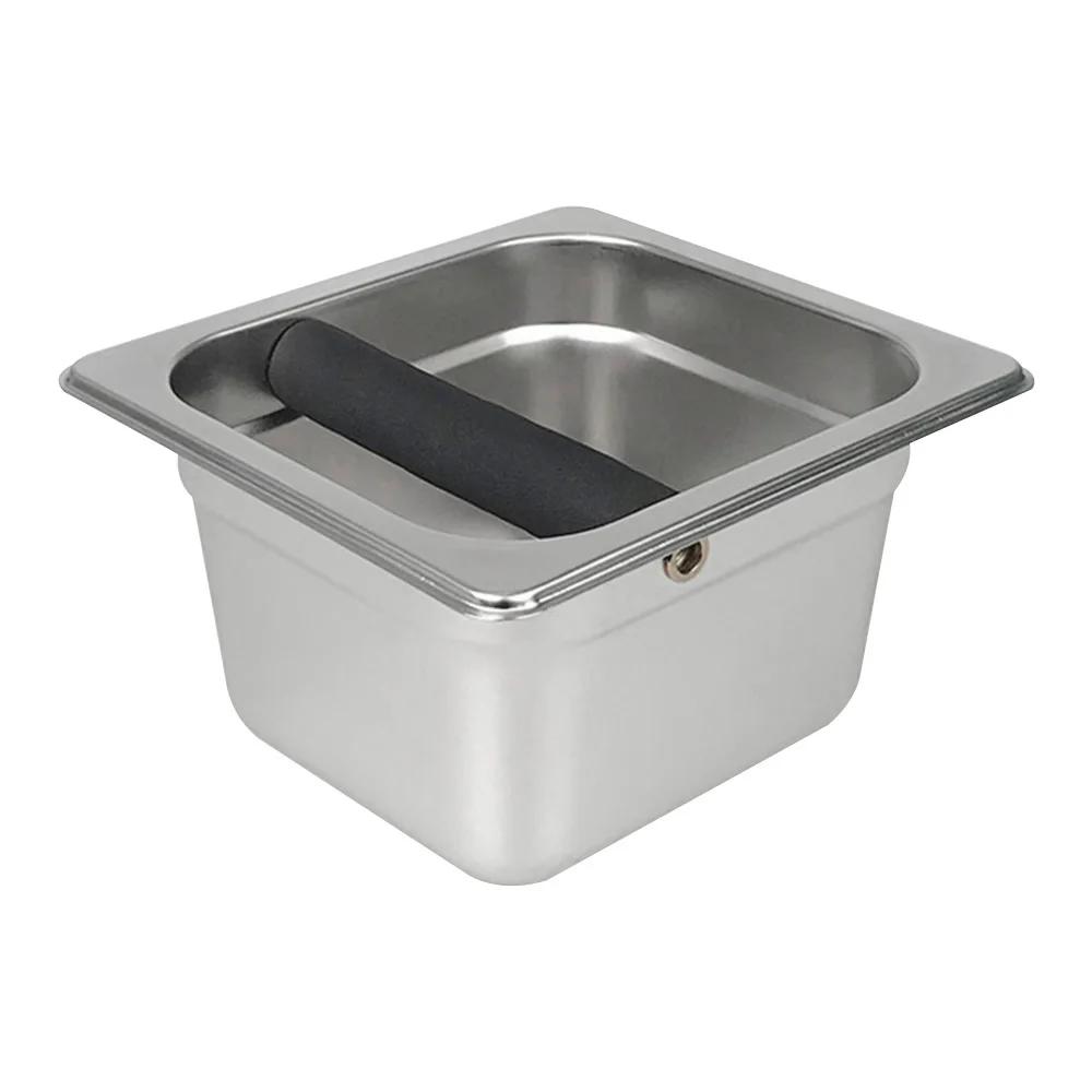 Coffee Knock Box Espresso Dump Bin for Barista Coffee Grind Anti-slip Espresso Dump Bin Grind Waste Bin Coffee Grounds Bucket