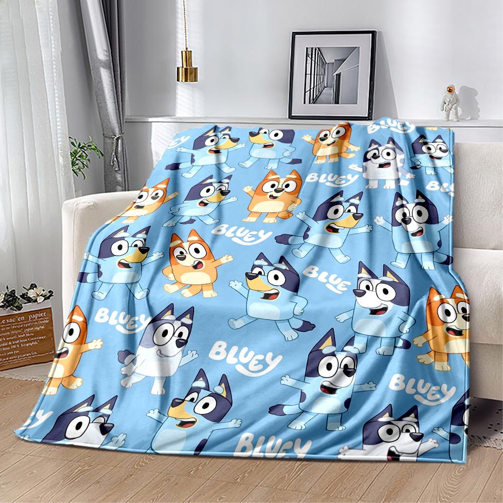 Bluey Bingo Hug Blanket Soft Warm Cozy Perfect for Bedding Couch Livingroom for All Occasions Playful Design Birthday Christmas Gift Blanket