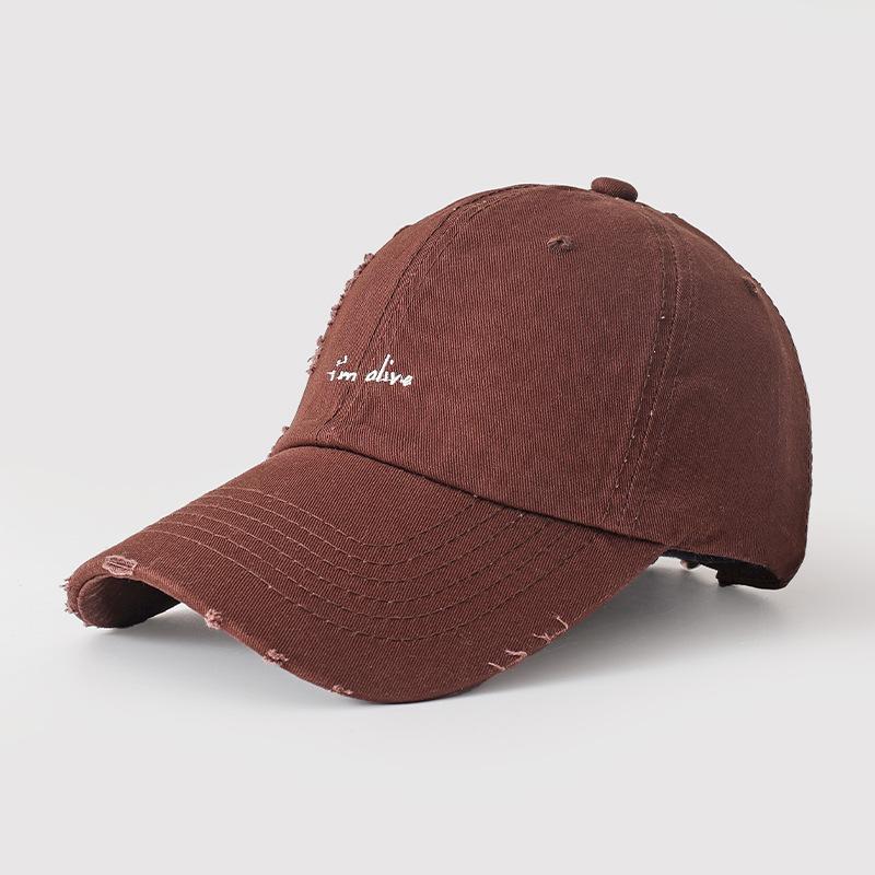 Simple small letter embroidered hat women's spring and summer casual versatile baseball cap sunscreen sunshade cap
