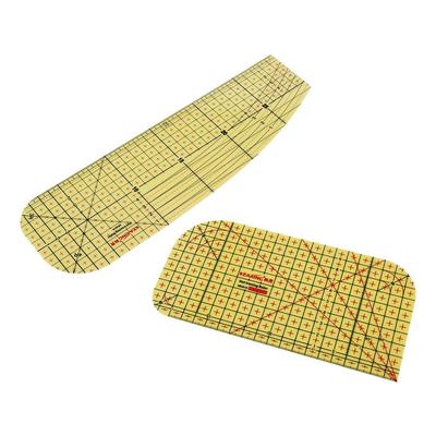 INNE 20/30 cm Heißbügel-Messlineal, hitzebeständig, Patchwork-Werkzeuge für die Herstellung von Kleidung, DIY, Nähzubehör, Schneiderhandwerk