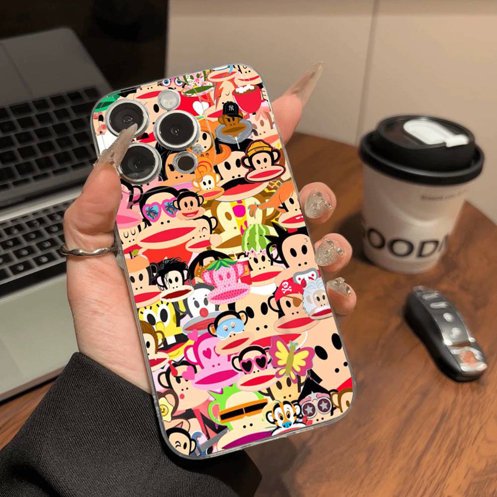 Famous Luxurious P-paul F-frank Transparent Soft Phone Case For IPhone 15 12 14 16 17 13 Plus 11 Pro Max 13 Pro