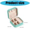 Zippered Leather-Material Jewelry Storage Case with Lid Hooks, Interior Pocket, Ring Rolls, and Removable Dividers