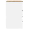 White Garage Storage Cabinet 30X51X85 Cm